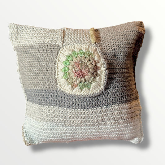 Handmade Crochet Throw Pillow