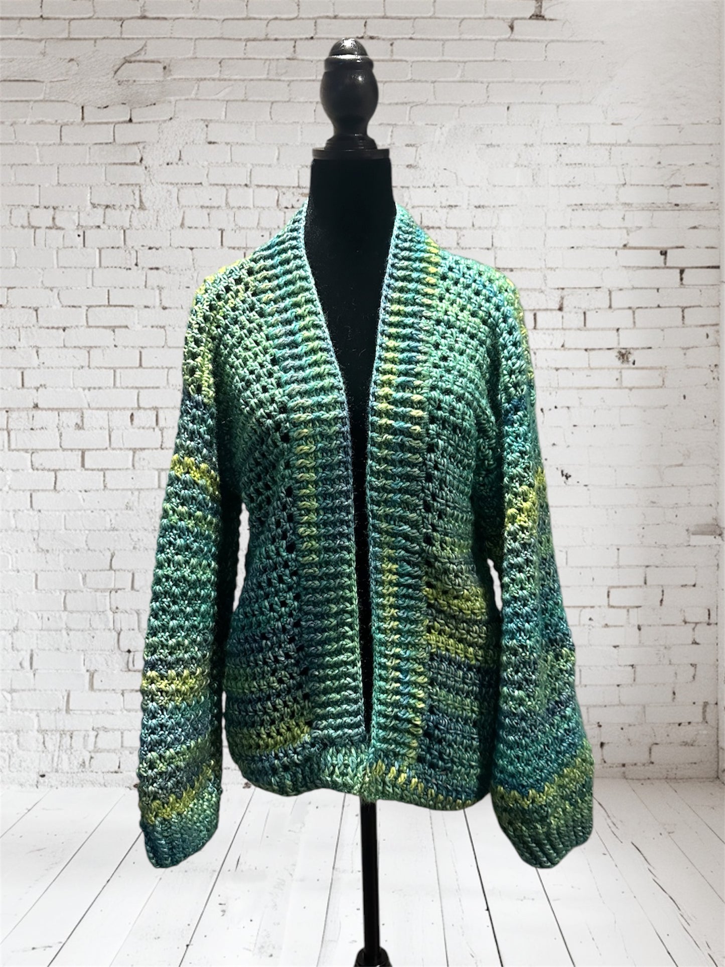 Green Ombre Cardigan